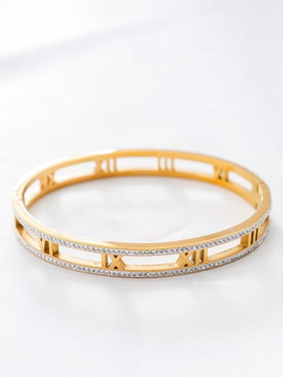 Retro Roman Enamel Bangle