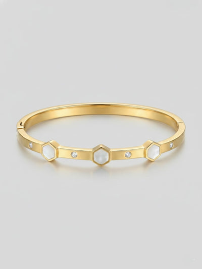 White Enamel Bracelet